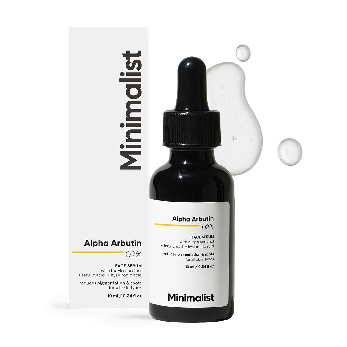 Minimalist 2% Alpha Arbutin Serum – Dark Spot & Hyperpigmentation Removal – 30ml