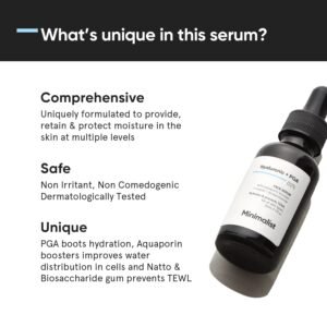 Minimalist 2% Hyaluronic Acid + PGA Serum – Intense Hydration & Fine Line Care – 30ml