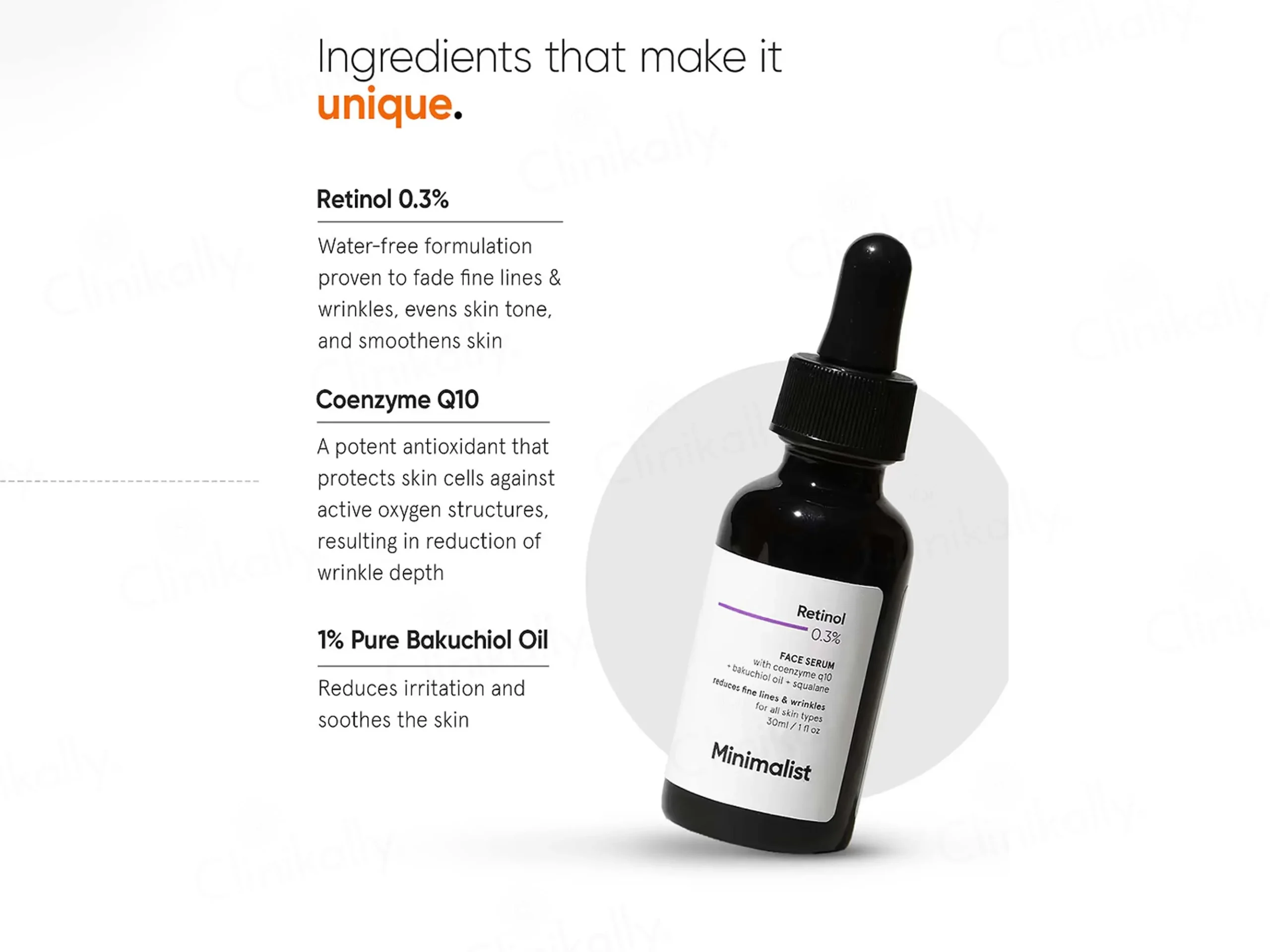 Minimalist Retinol 0.3% Serum – Reduces Fine Lines, Wrinkles & Uneven Skin Tone – 30ml - Image 4