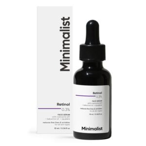 Minimalist Retinol Serum 0.3% with Q10 – Anti-Aging, Reduces Fine Lines & Wrinkles – 10ml