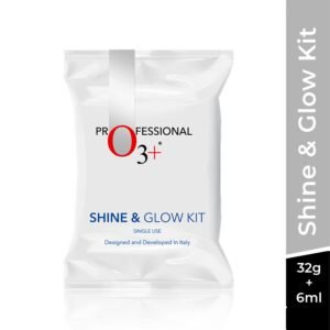 O3+ Shine & Glow Mono Dose Facial Kit | Brightening & Cleansing Skincare – 32g + 6ml