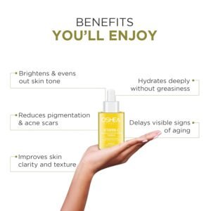 Oshea Skin Illuminating Face Serum – Vitamin C & Grapefruit | Brightening, Anti-Aging & Hydrating – 30ml