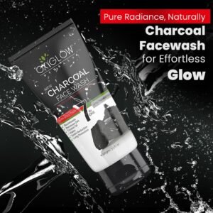 OxyGlow Herbals 7 in 1 Charcoal Face Wash | Deep Exfoliation, Oil & Dirt Removal, Dark Spot Care – 100g