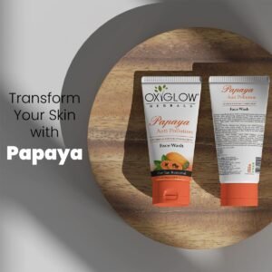 OxyGlow Papaya Face Wash | Deep Cleansing, Anti-Pigmentation & Skin Brightening – 100g