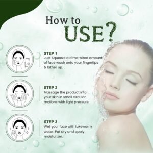 OxyGlow Tea Tree Face Wash with Rosemary & Green Tea | Oil Control, Acne Care & Gentle Cleansing – 100g