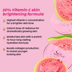 PLIX THE PLANT FIX 23% Vitamin C Guava Face Serum – Brightens Skin & Evens Tone – 20ml