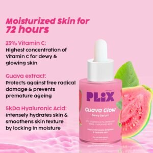 PLIX THE PLANT FIX 23% Vitamin C Guava Face Serum – Brightens Skin & Evens Tone – 20ml
