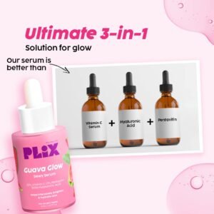 PLIX THE PLANT FIX 23% Vitamin C Guava Face Serum – Brightens Skin & Evens Tone – 20ml