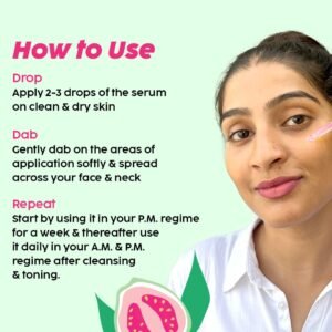PLIX THE PLANT FIX 23% Vitamin C Guava Face Serum – Brightens Skin & Evens Tone – 20ml