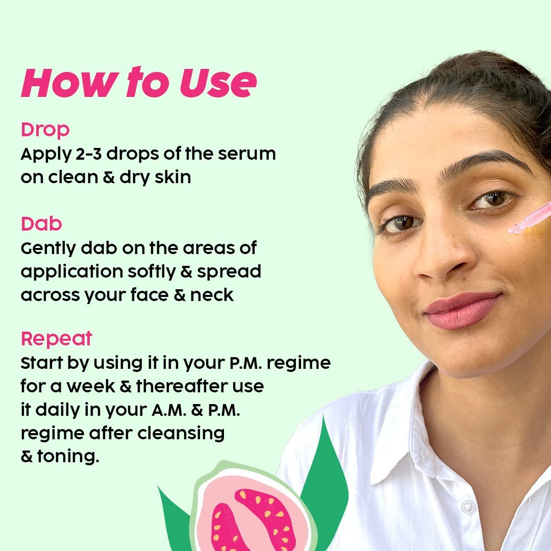 PLIX THE PLANT FIX 23% Vitamin C Guava Face Serum – Brightens Skin & Evens Tone – 20ml - Image 8