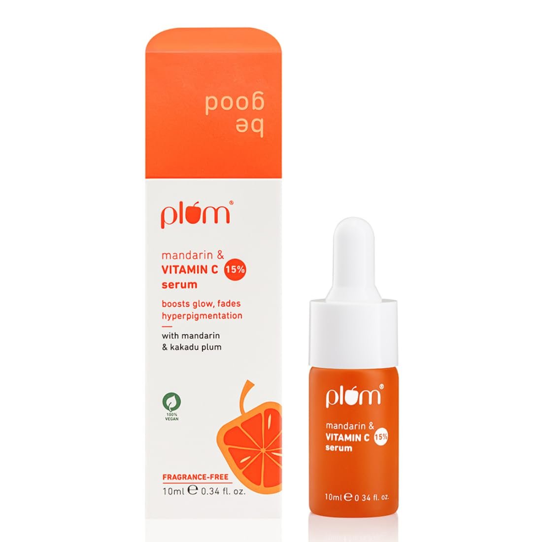 Plum 15% Vitamin C Serum with Kakadu Plum & Mandarin – Fades Dark Spots & Brightens Skin – 10ml