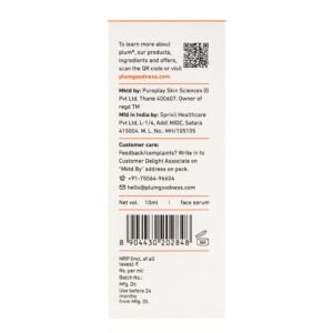 Plum 15% Vitamin C Serum with Kakadu Plum & Mandarin – Fades Dark Spots & Brightens Skin – 10ml
