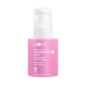 Plum 2% Hyaluronic Acid Serum with Bulgarian Rose – Deep Hydration for Plump, Bouncy Skin – 30ml