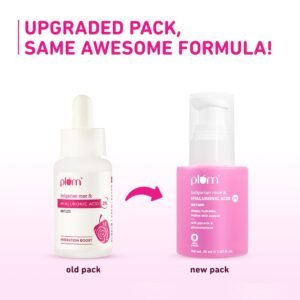Plum 2% Hyaluronic Acid Serum with Bulgarian Rose – Deep Hydration for Plump, Bouncy Skin – 30ml