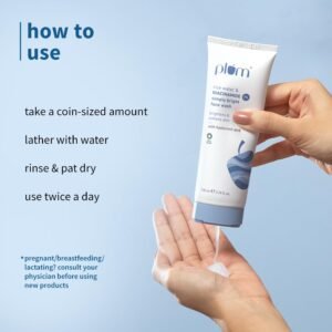 Plum 2% Niacinamide Face Wash with Rice Water – Brightening, Hydrating & Gentle Cleanser – 100ml