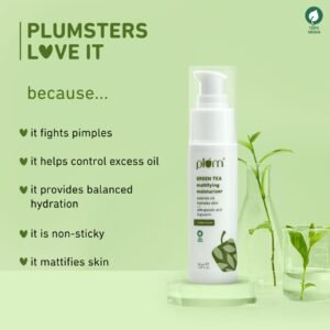 Plum Green Tea Mattifying Face Moisturizer – Oil Control, Hydrating & Non-Sticky – 50ml