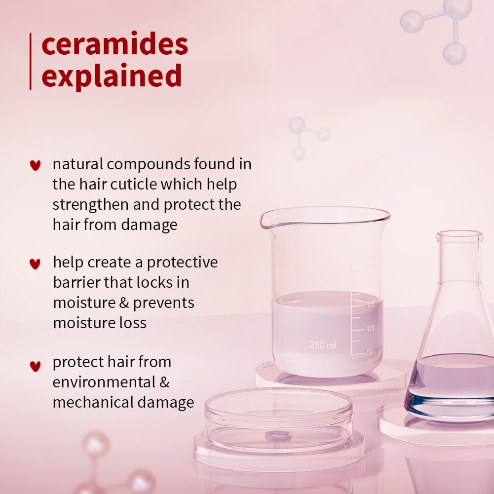 Plum Hibiscus & Ceramides Shampoo – Hydrating, Strengthening & Split-End Prevention, 250ml - Image 5