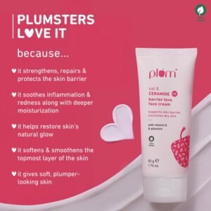 Plum Oat & 1% Ceramide Face Cream – Barrier Repair, Hydrating & Soothing – 50g
