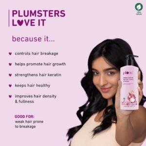 Plum Onion & Biotin Shampoo – Hair Fall Control, Scalp Health, Paraben-Free, 250ml