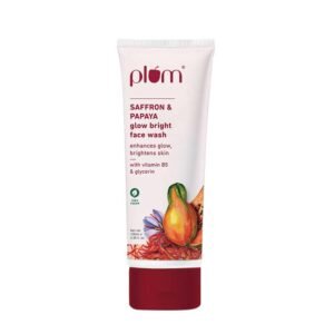 Plum Saffron & Papaya Glow Brightening Face Wash – With Vitamin B5, Papaya Enzyme & Saffron Oil - 100ml