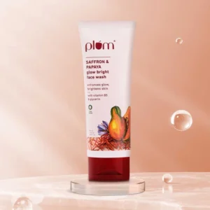 Plum Saffron & Papaya Glow Brightening Face Wash – With Vitamin B5, Papaya Enzyme & Saffron Oil - 100ml