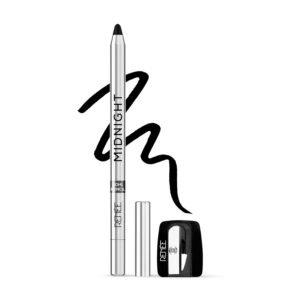 RENEE Midnight Kohl Kajal – Darkest Black, 24Hr Stay, Waterproof & Smudge-Proof with Sharpener | 1.5g