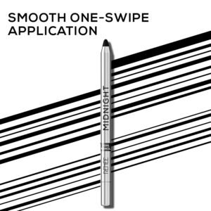 RENEE Midnight Kohl Kajal – Darkest Black, 24Hr Stay, Waterproof & Smudge-Proof with Sharpener | 1.5g