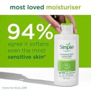 Simple Kind To Skin Hydrating Light Moisturiser Lotion – 125ml
