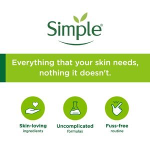 Simple Kind To Skin Refreshing Facial Wash – 100% Soap-Free Gentle Cleanser for All Skin Types - 100ml