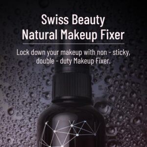 Swiss Beauty Natural Makeup Fixer – Dewy Finish, Aloe Vera & Vitamin E, Hydrating & Long-Lasting Spray, 70ml