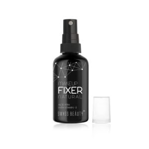 Swiss Beauty Natural Makeup Fixer – Dewy Finish, Aloe Vera & Vitamin E, Hydrating & Long-Lasting Spray, 70ml