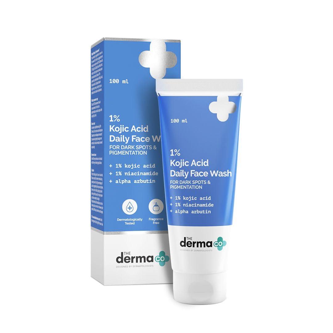 The Derma Co 1% Kojic Acid Face Wash – Brightening & Dark Spot Control Cleanser - 100ml