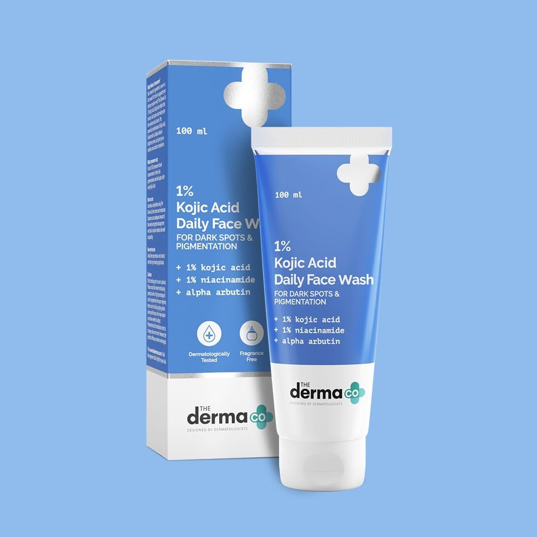 The Derma Co 1% Kojic Acid Face Wash – Brightening & Dark Spot Control Cleanser - 100ml - Image 2