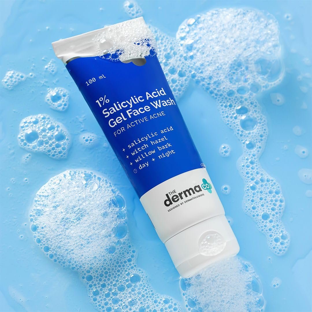 The Derma Co 1% Salicylic Acid Gel Face Wash – Lightweight Acne & Oil Control Cleanser - 100ml - Image 3