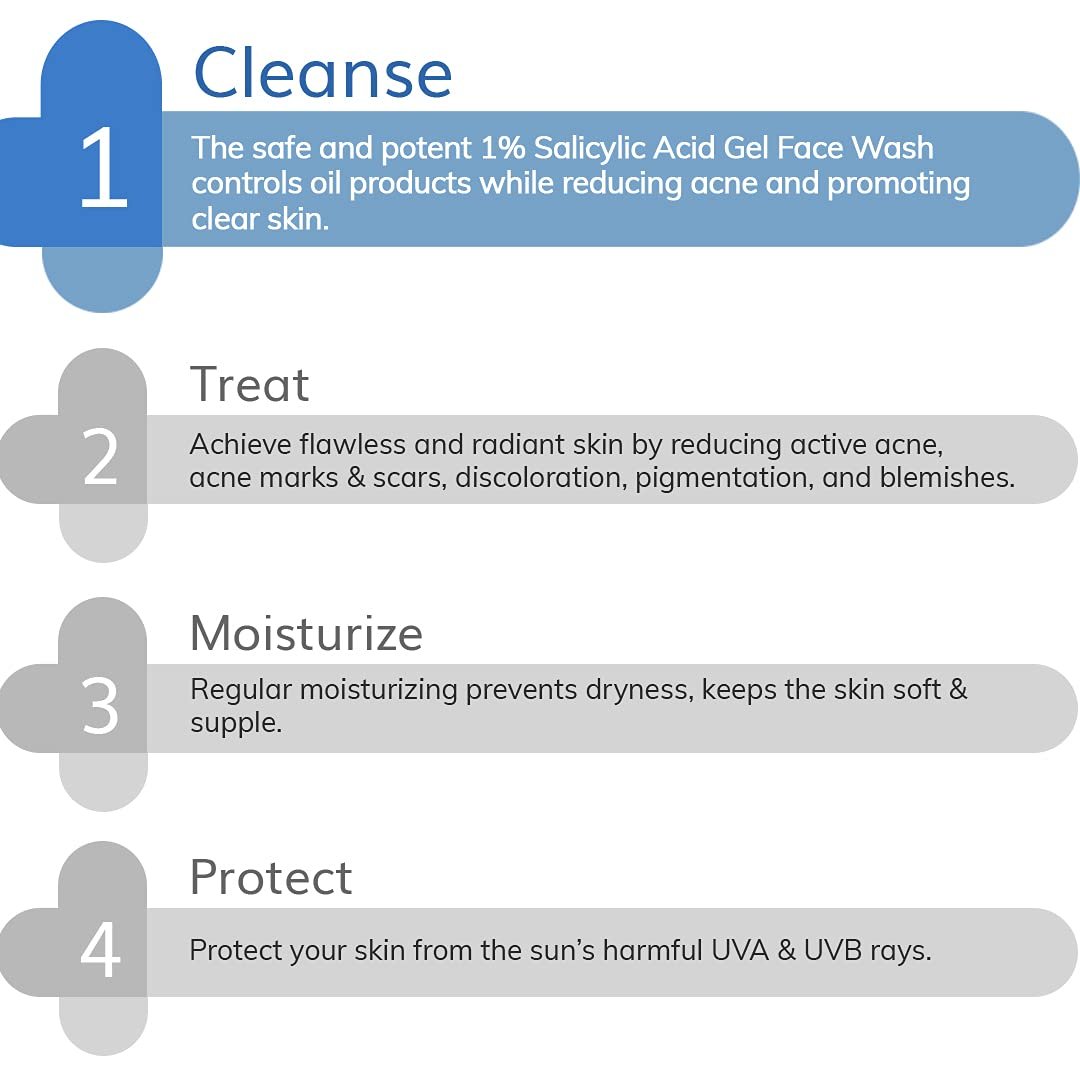 The Derma Co 1% Salicylic Acid Gel Face Wash – Lightweight Acne & Oil Control Cleanser - 100ml - Image 7