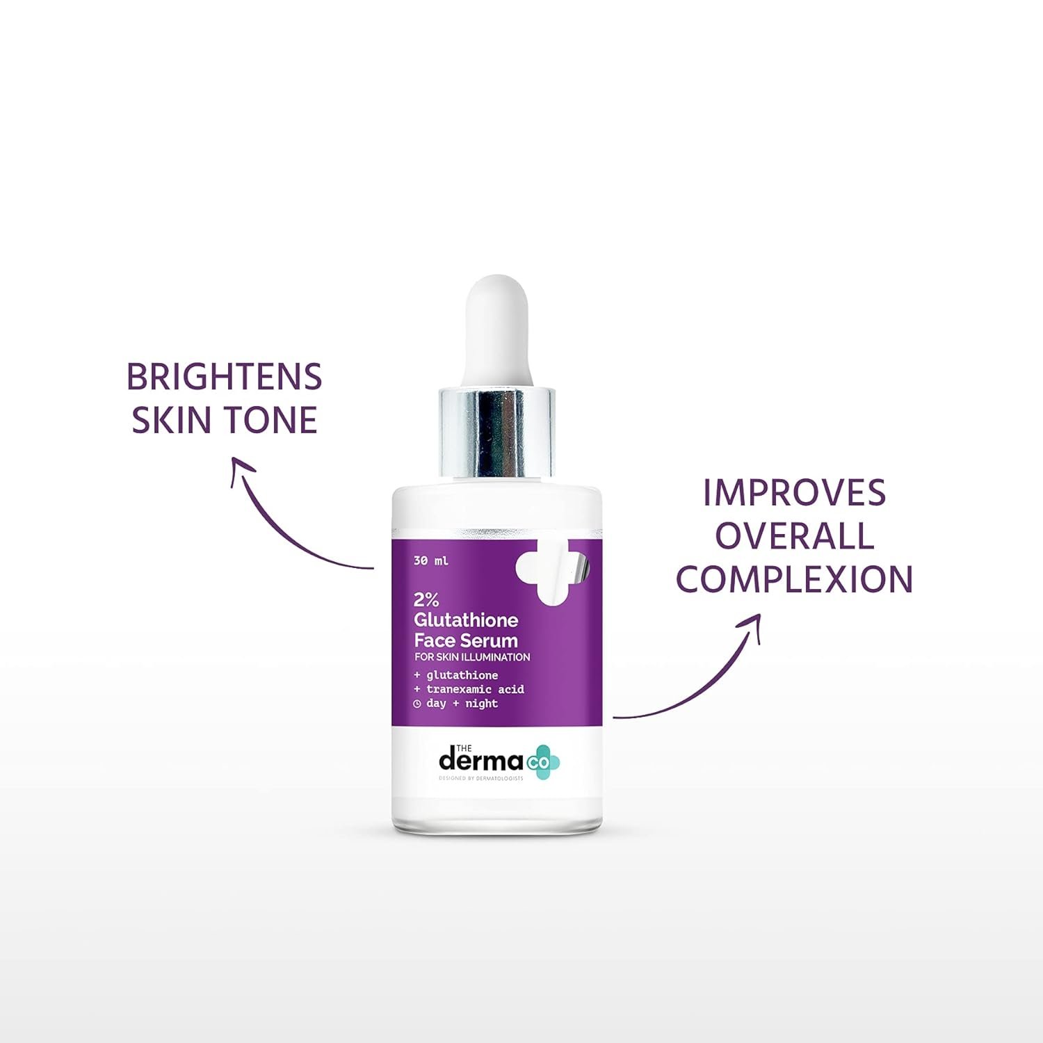 The Derma Co 2% Glutathione Face Serum – With Tranexamic Acid | Reduces Dark Spots & Boosts Skin Illumination – 30ml - Image 3