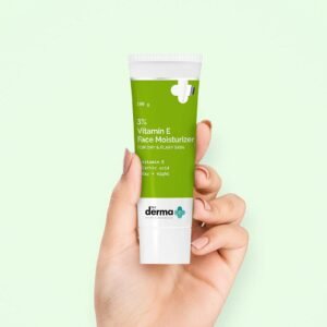 The Derma Co 3% Vitamin E Face Moisturizer – Hydrating, Lightweight & Non-Greasy Cream – 100g