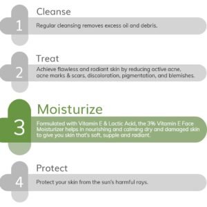 The Derma Co 3% Vitamin E Face Moisturizer – Hydrating, Lightweight & Non-Greasy Cream – 100g