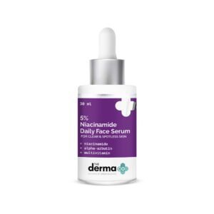 The Derma Co 5% Niacinamide Face Serum – With Alpha Arbutin & Multivitamins | Fades Acne Marks, Dark Spots & Evens Skin Tone – 30ml