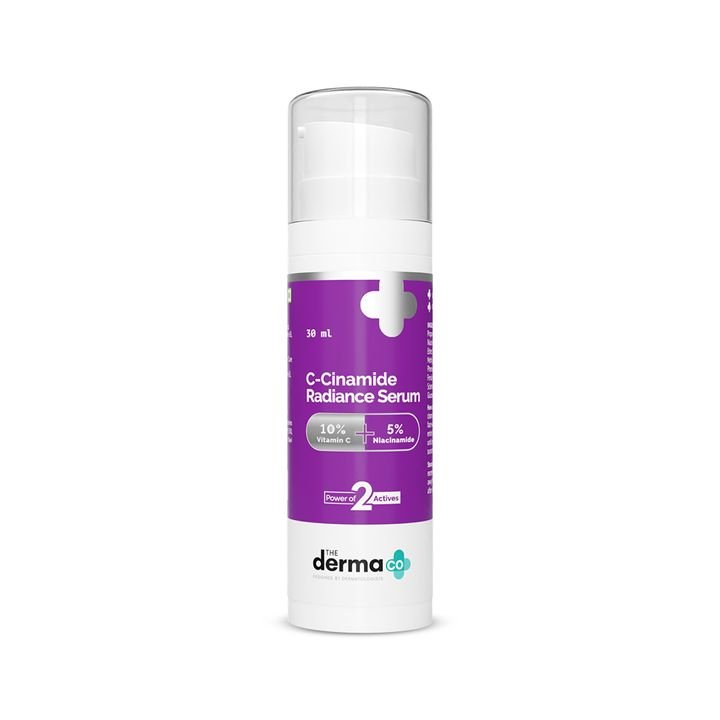 The Derma Co C-Cinamide Radiance Vitamin C Serum | 10% Vitamin C + 5% Niacinamide for Glowing & Spotless Skin – 30ml - Image 2