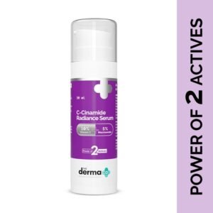 The Derma Co C-Cinamide Radiance Vitamin C Serum | 10% Vitamin C + 5% Niacinamide for Glowing & Spotless Skin – 30ml