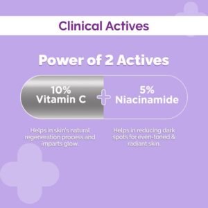 The Derma Co C-Cinamide Radiance Vitamin C Serum | 10% Vitamin C + 5% Niacinamide for Glowing & Spotless Skin – 30ml