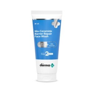 The Derma Co Nia-Ceramide Barrier Repair Face Wash with 2% Niacinamide & 1% Ceramide – Gentle, Nourishing Cleanser for All Skin Types - 80g