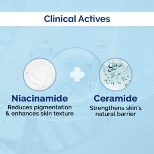 The Derma Co Nia-Ceramide Barrier Repair Face Wash with 2% Niacinamide & 1% Ceramide – Gentle, Nourishing Cleanser for All Skin Types - 80g