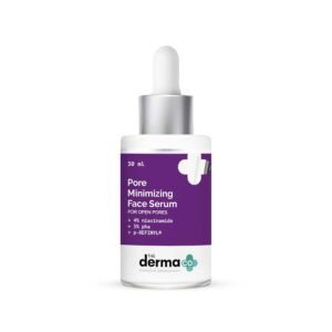 The Derma Co Pore Minimizing Face Serum – Niacinamide + PHA | Tightens Pores, Controls Oil & Clears Skin – 30ml