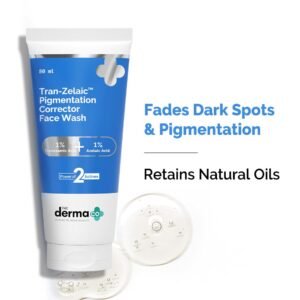 The Derma Co Tran-Zelaic Pigmentation Corrector Face Wash – With Tranexamic Acid & Azelaic Acid for Dark Spots & Pigmentation - 80ml