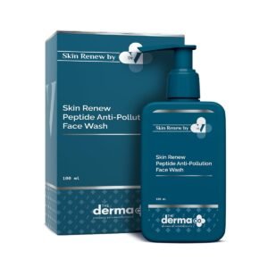 The Derma Co X Dr.V Skin Renew Peptide Anti-Pollution Face Wash – Peptides, Niacinamide & 0.5% Salicylic Acid – 100ml