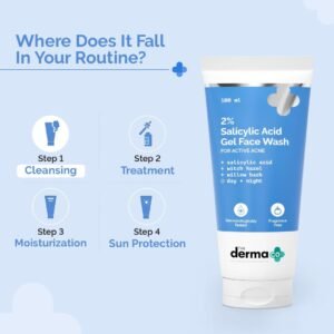 The Derma Co. 2% Salicylic Acid Gel Face Wash – Deep Cleansing & Oil Control for Oily & Acne-Prone Skin - 100ml