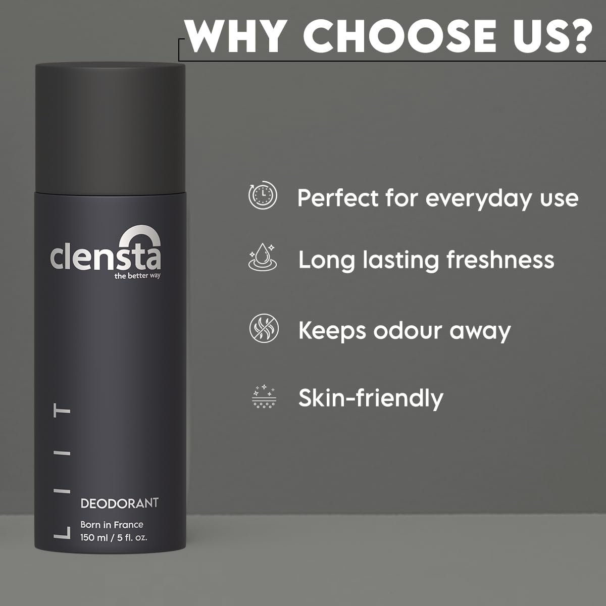 Clensta Body Spray Liit – Fresh, Sulfate-Free, Natural Ingredients – Long-Lasting Fragrance – 150ml - Image 5