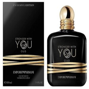 Emporio Armani Stronger With You Oud Eau De Parfum – Woody, Aromatic, Long-Lasting Men’s Perfume – 100ml